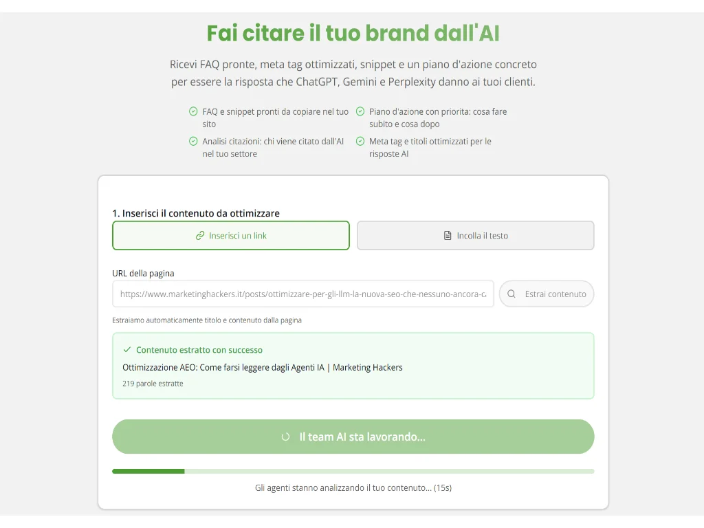 ChatGPT, Claude, Gemini, Perplexity e Google AI Overview rispondono alle domande del tuo settore